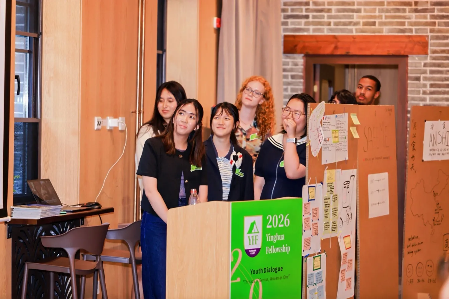 Team 1 presenting at the final showcase