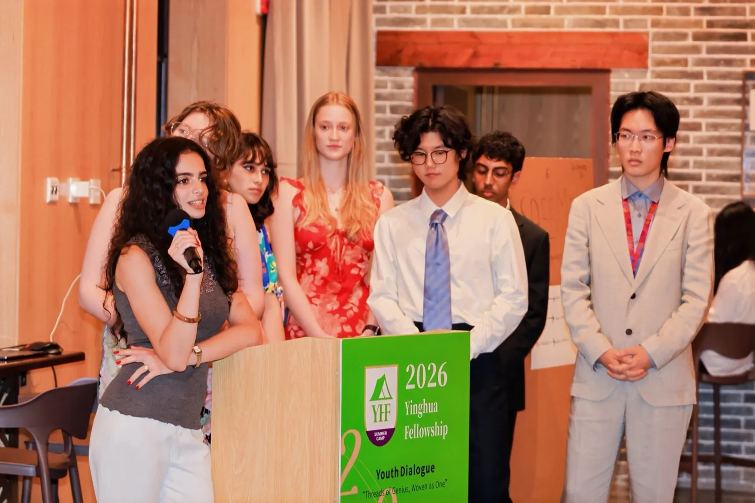 Team 3 presenting at the final showcase