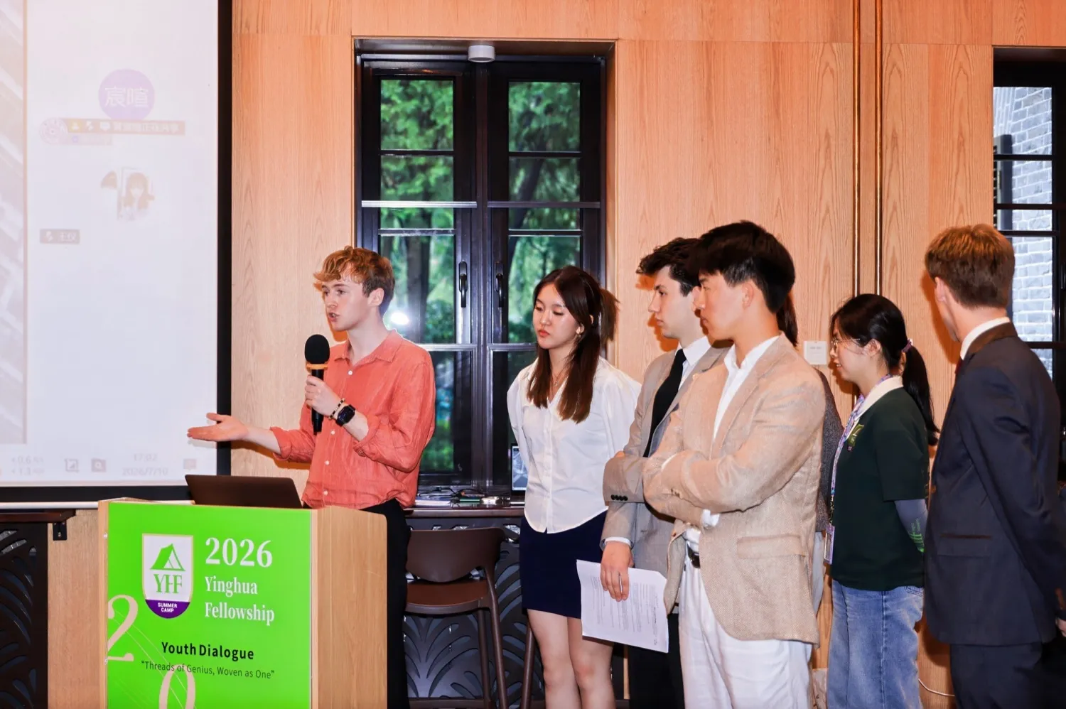 Team 2 presenting at the final showcase